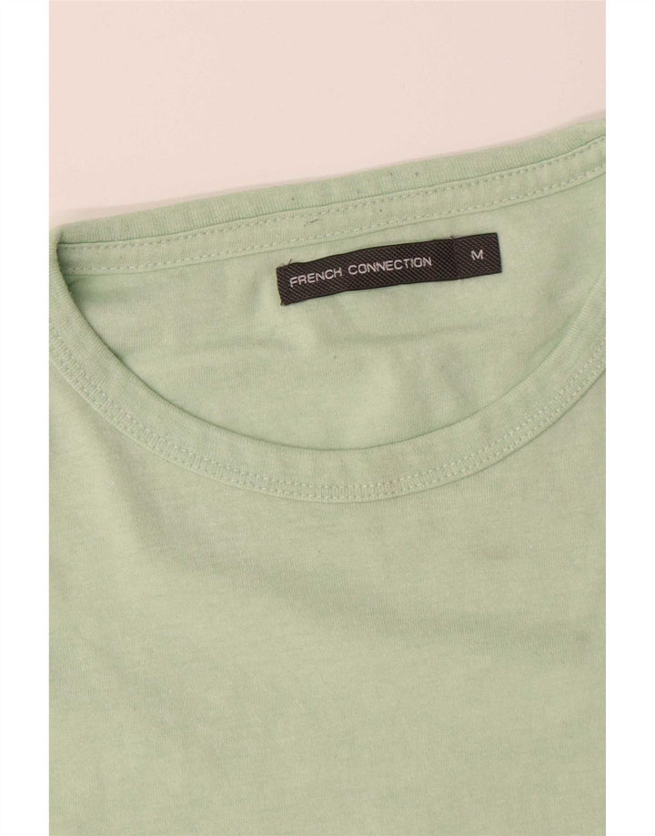 T-shirt da uomo French Connection Top in cotone verde medio