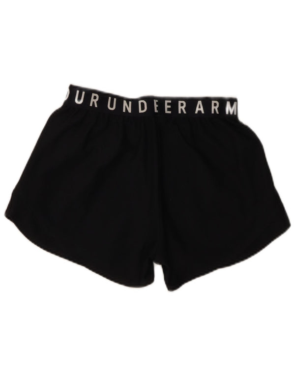 Pantaloncini sportivi grafici da donna UNDER ARMOUR UK 4 XS poliestere nero