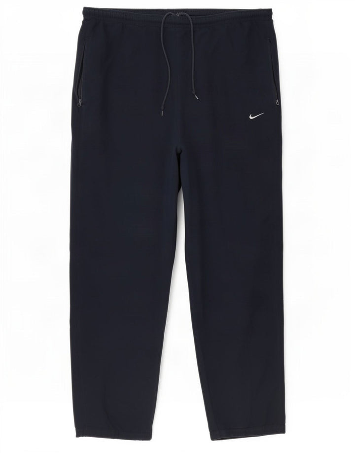 Pantaloni da tuta da uomo Nike Large in poliestere blu navy