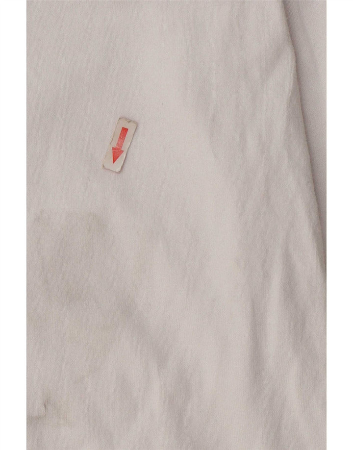 Maglione cardigan da donna Marks & Spencer UK 14 cotone bianco medio