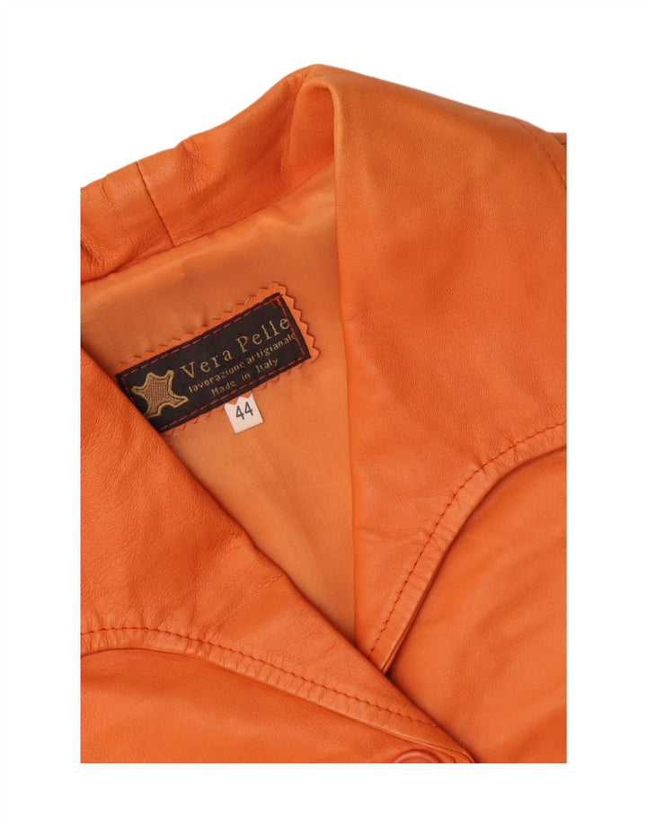 Giacca Blazer 3 Bottoni Donna Lavorazione Artigianale IT 44 Arancione Medio
