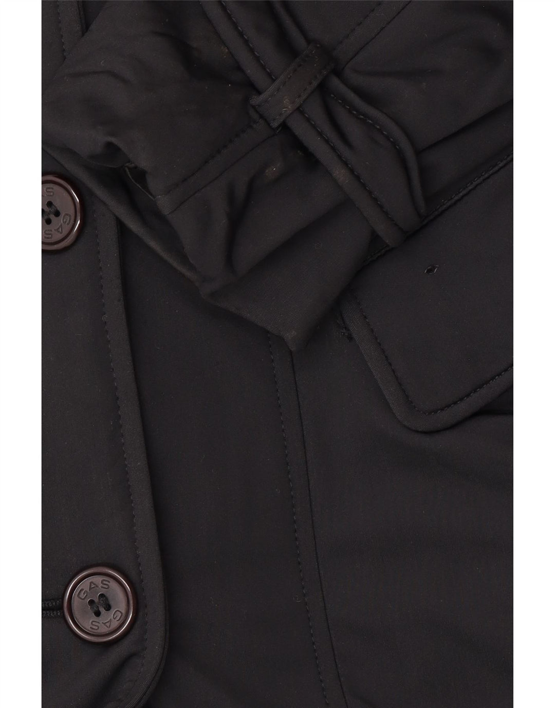 Trench doppiopetto da donna GAS UK 10 piccolo nero in poliammide