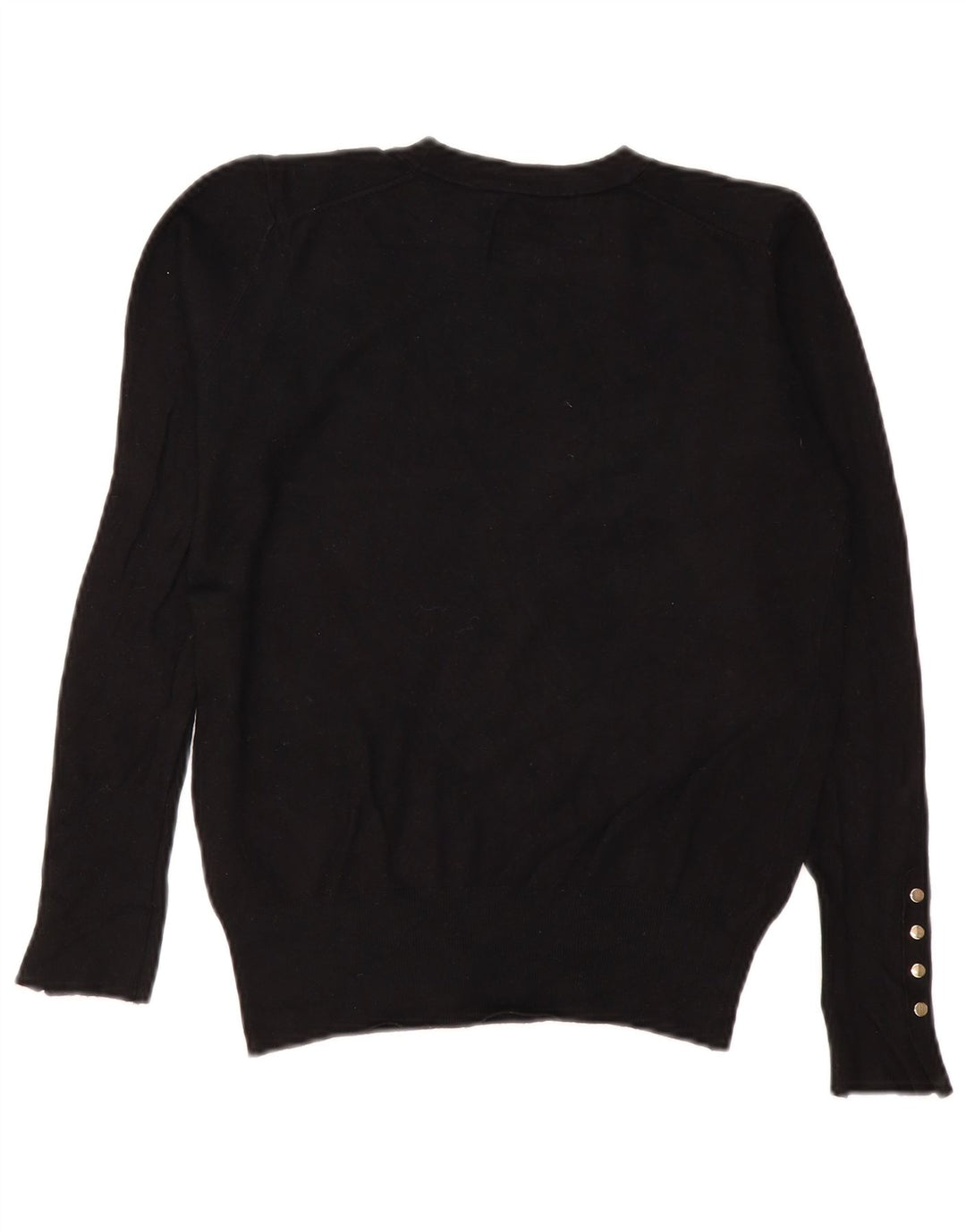Maglione maglione girocollo da donna Zara UK 14 viscosa nera media