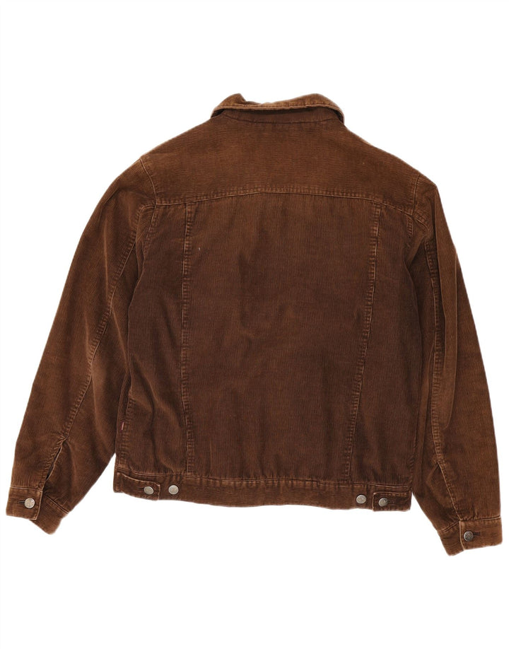 Giacca da uomo in velluto a coste Larusso UK 38 Cotone marrone medio
