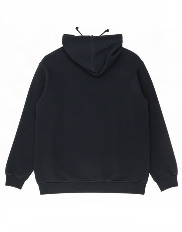 Felpa con cappuccio grafica da uomo Adidas, cotone medio nero