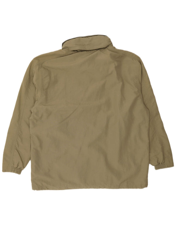 Giacca antipioggia da uomo Diadora vestibilità ampia con cappuccio UK 38 Beige medio Poliammide