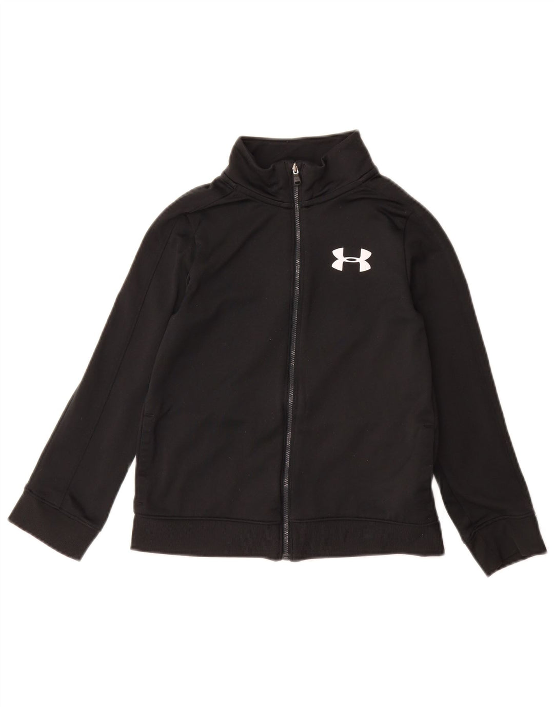 Giacca da tuta da bambina UNDER ARMOUR 7-8 anni piccola in poliestere nero