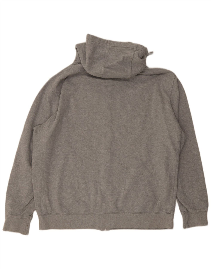 Felpa con cappuccio e zip Nike da uomo XL in cotone grigio