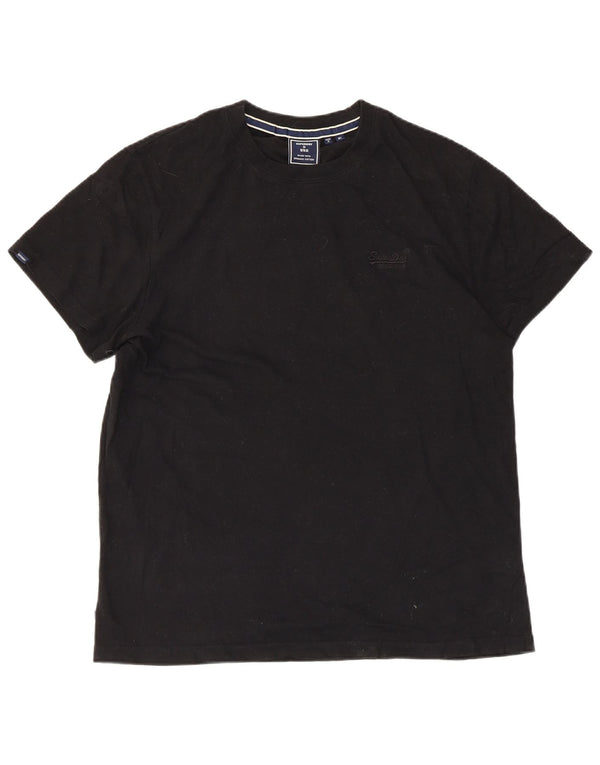 T-shirt da uomo Superdry Top XL in cotone nero