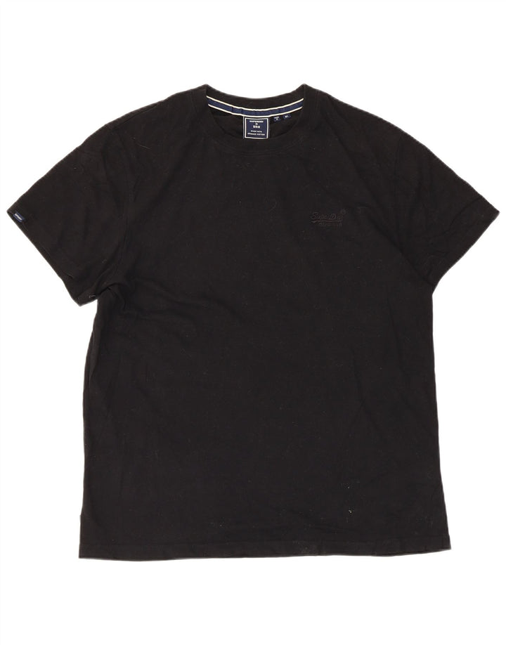 T-shirt da uomo Superdry Top XL in cotone nero