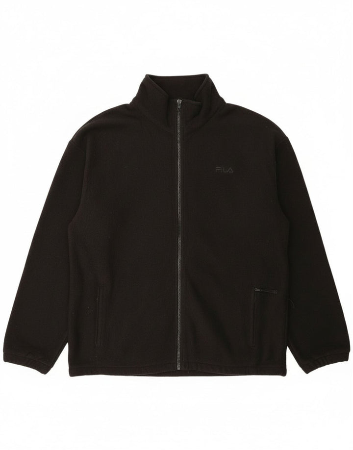 Giacca in pile da uomo Fila Liner UK 44 2XL poliestere nero