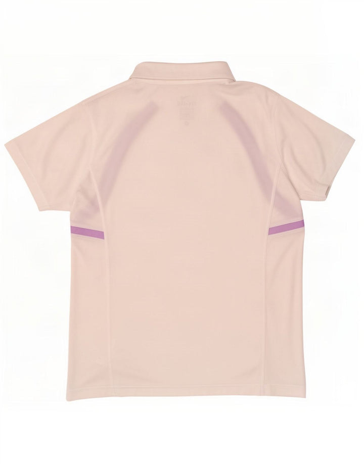Polo Nike da donna Dri Fit UK 12/14 poliestere bianco medio