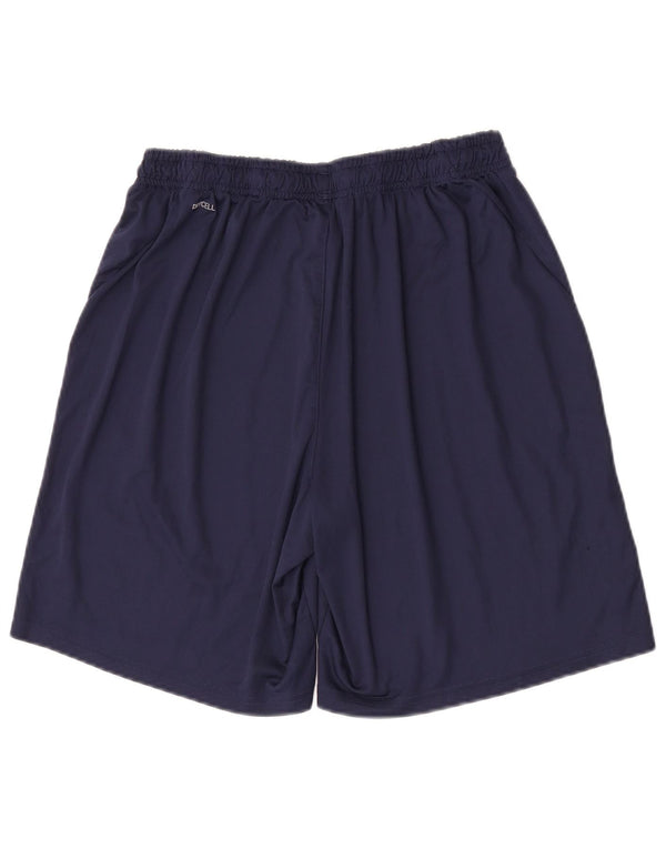 Pantaloncini sportivi da uomo Puma Large in poliestere blu navy