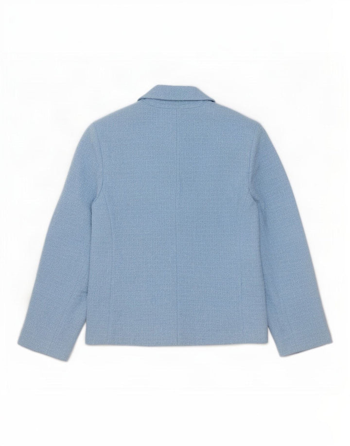 Giacca blazer a 4 bottoni da donna Zara UK 6 XS poliestere blu
