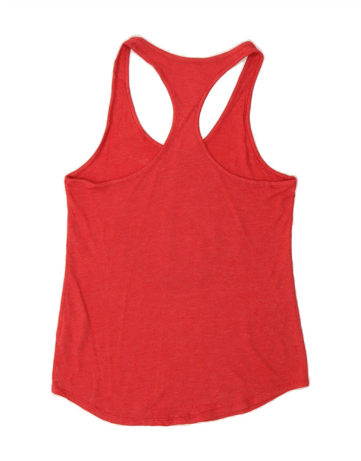 NIKE Womens Athletic Cut Graphic Vest Top UK 12 Medium Red Polyester Vintage Nike and Second-Hand Nike from Messina Hembry 