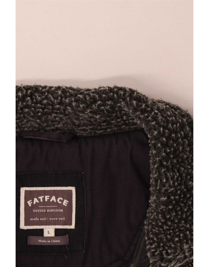 Gilet imbottito da uomo Fat Face UK 40 grande cotone grigio