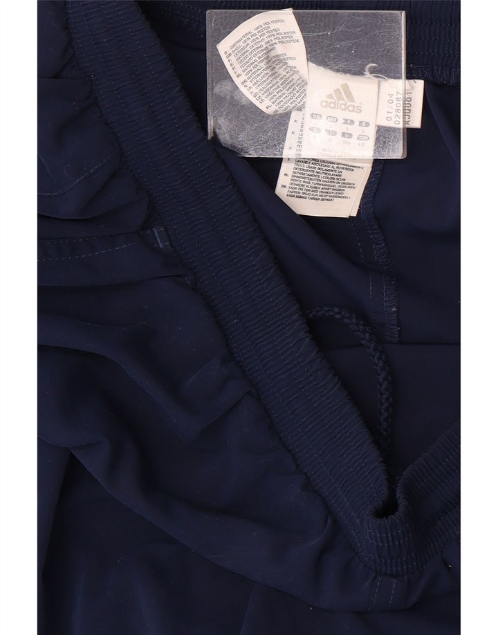 Pantaloncini sportivi da uomo Adidas Large blu navy in poliestere