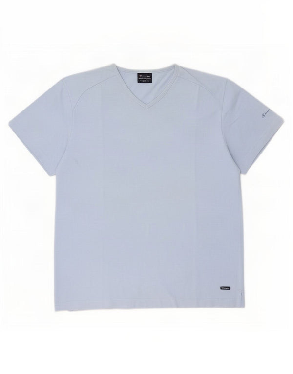 T-shirt da uomo Champion Top grande in cotone blu