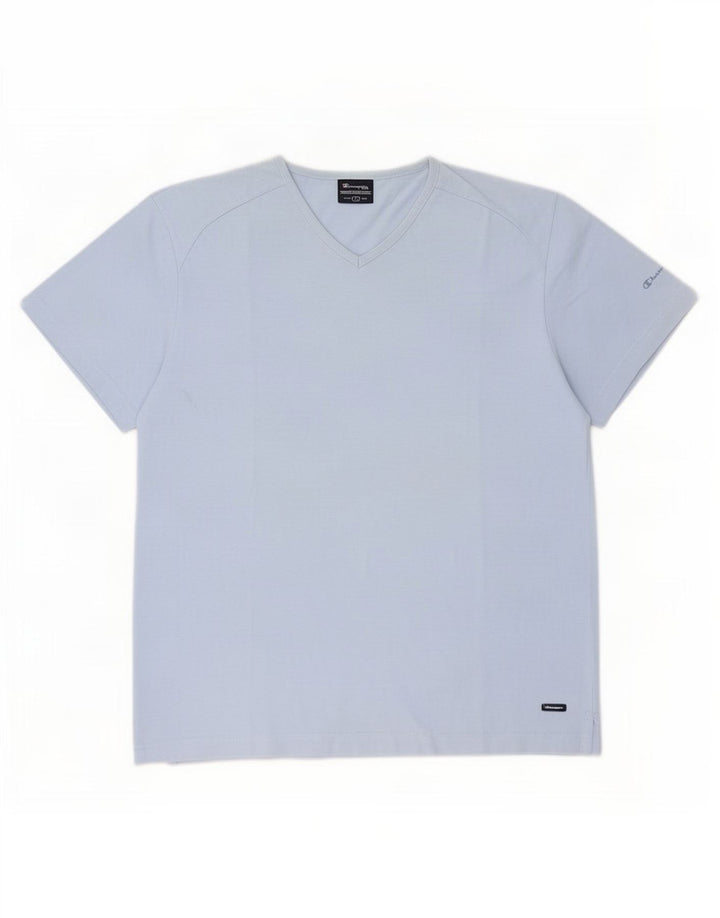 T-shirt da uomo Champion Top grande in cotone blu