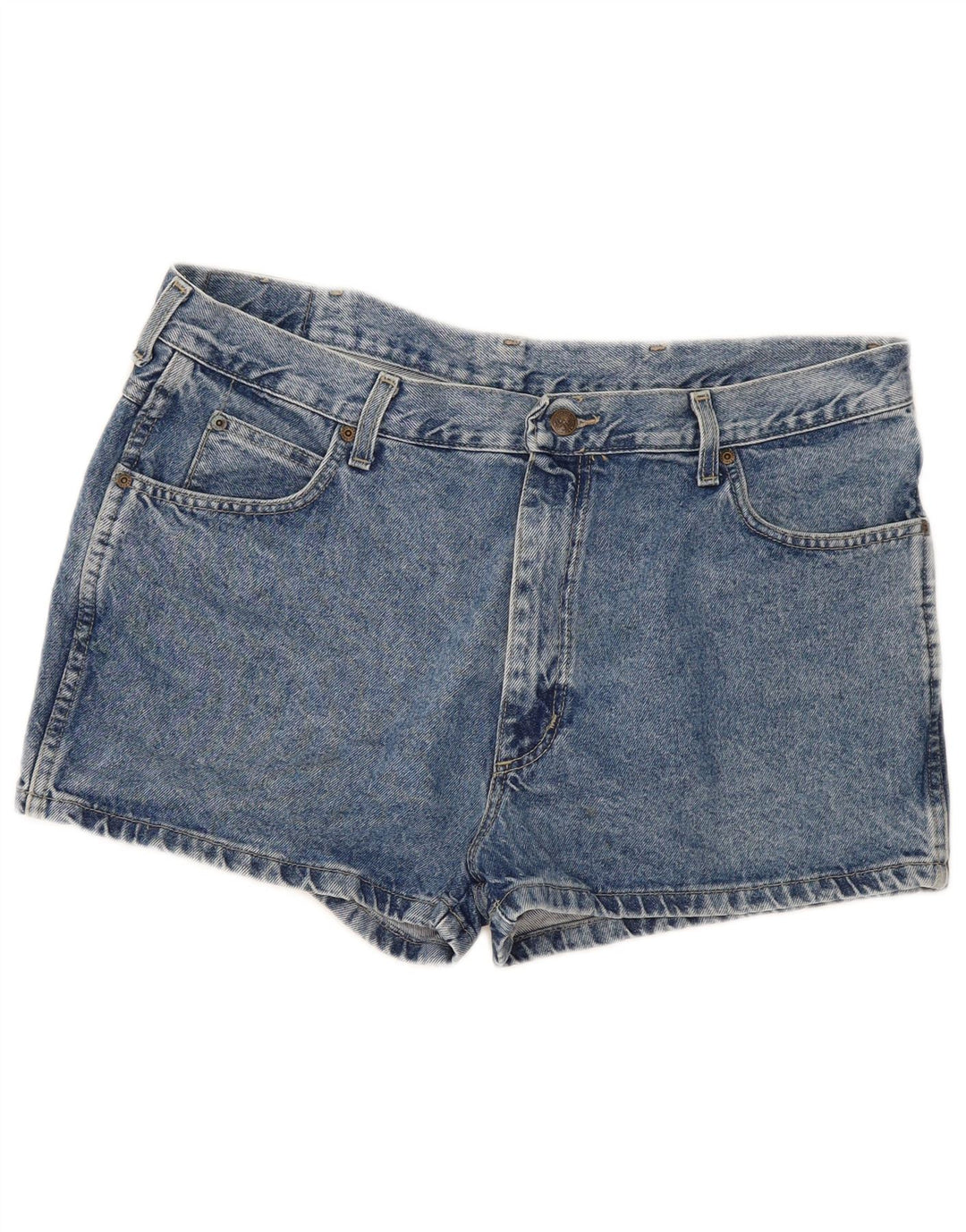 Pantaloncini di jeans da donna Wrangler W38 XL in cotone blu