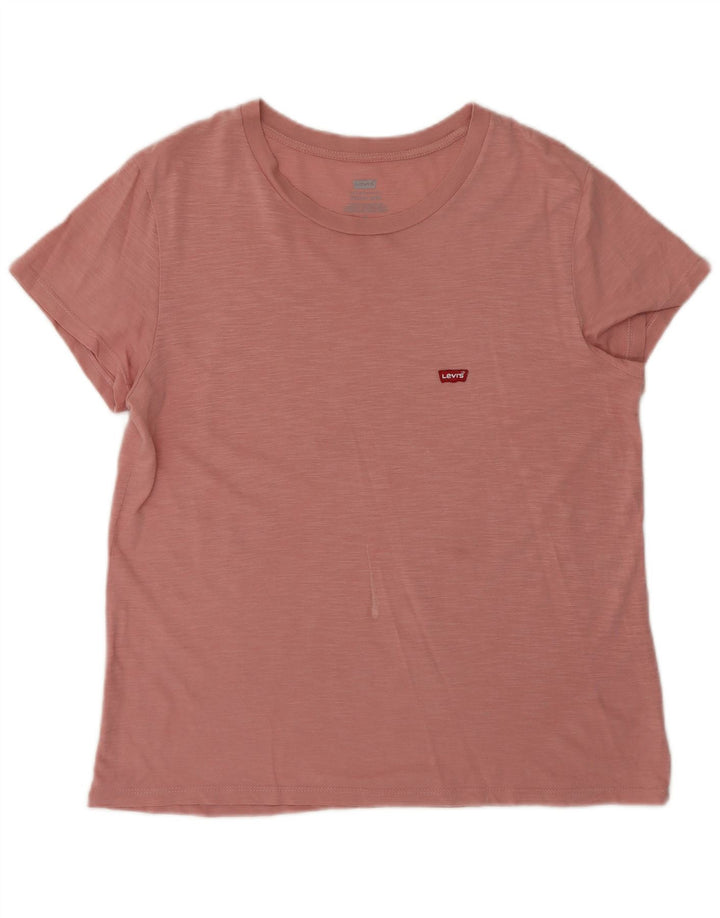 T-shirt da donna Levi's Top UK 14 rosa medio chiazzato