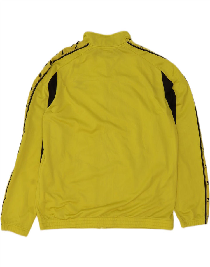 DIADORA Giacca da tuta grafica da uomo 3XL Poliestere color block giallo