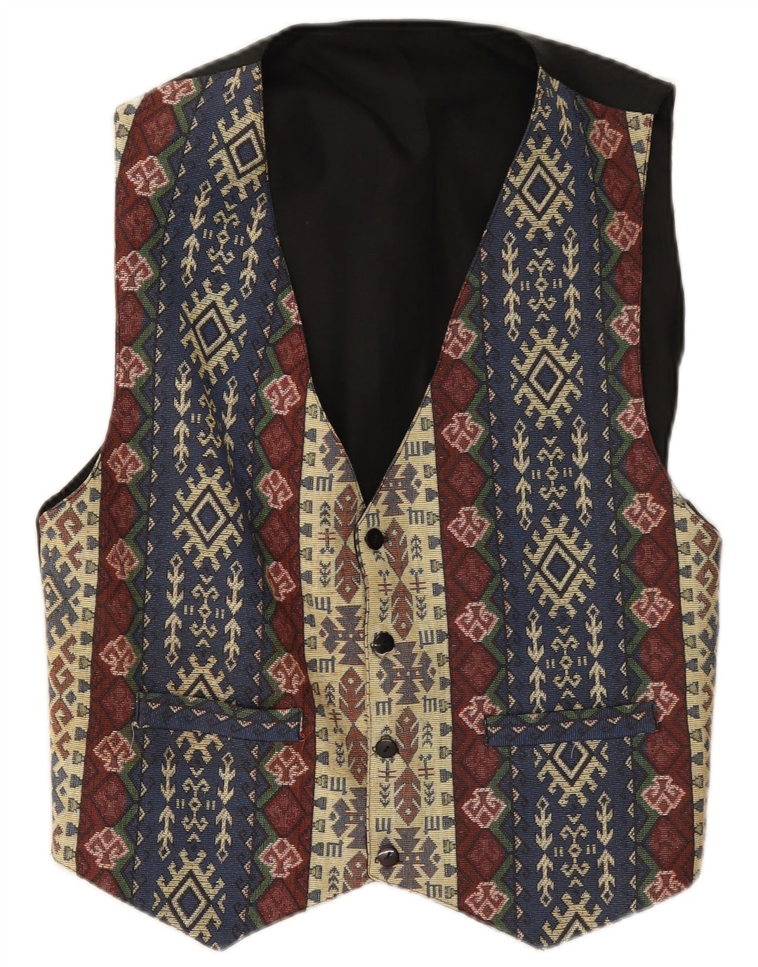 Gilet vintage da uomo XS multicolore Fair Isle