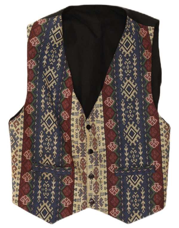 Gilet vintage da uomo XS multicolore Fair Isle