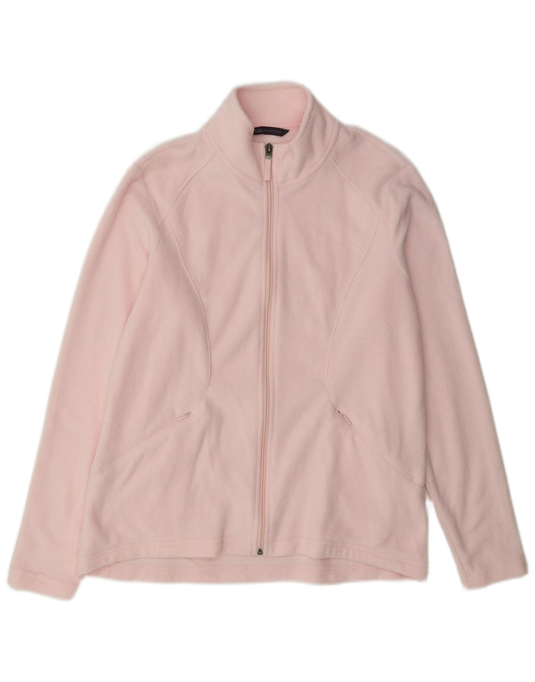 Giacca in pile da donna Marks & Spencer UK 14 Large Rosa Poliestere