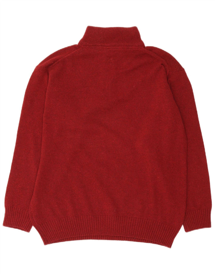 Maglione da uomo con zip e collo Murphy & Nye in lana bordeaux media