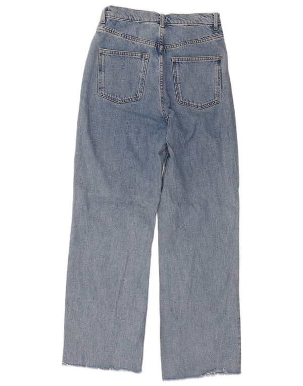 Jeans dritti da donna Zara EU 38 Small W28 L29 Cotone blu
