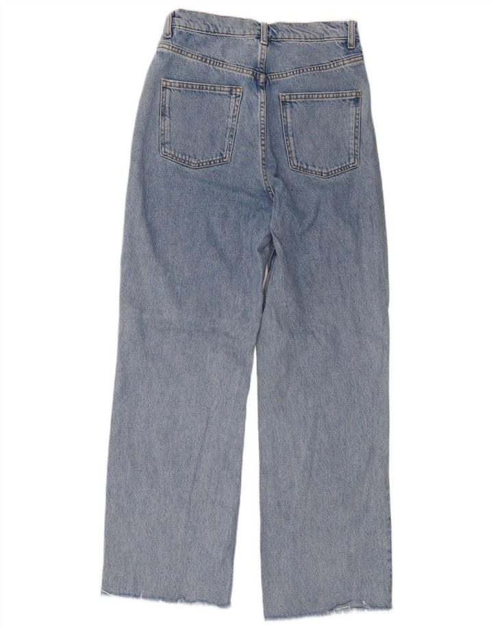 Jeans dritti da donna Zara EU 38 Small W28 L29 Cotone blu