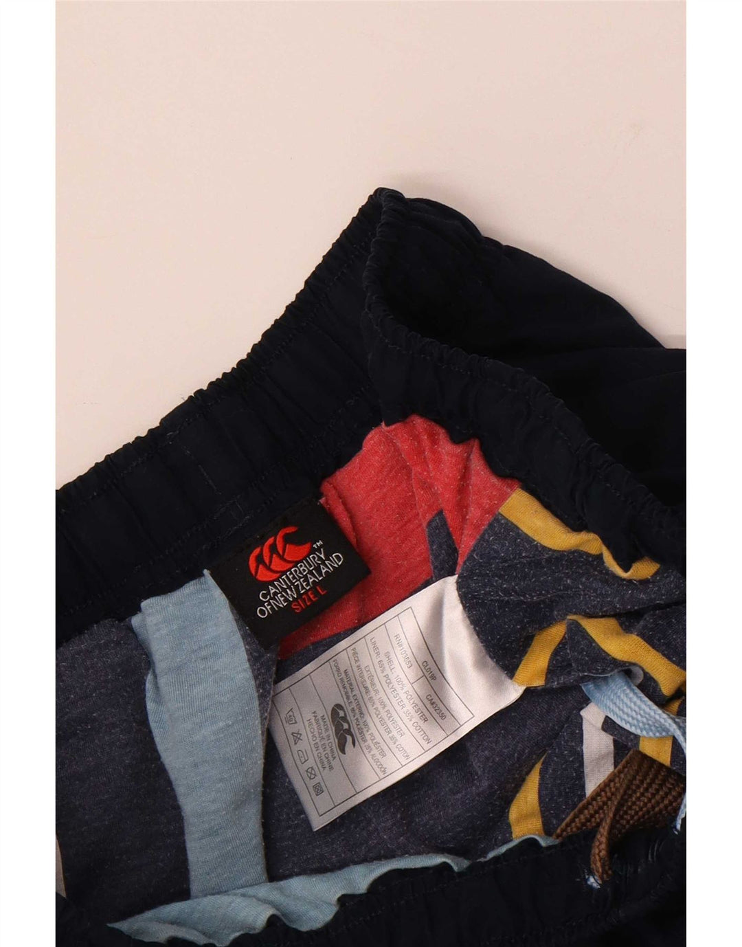 Pantaloni da tuta grafici da uomo Canterbury grandi in poliestere blu navy