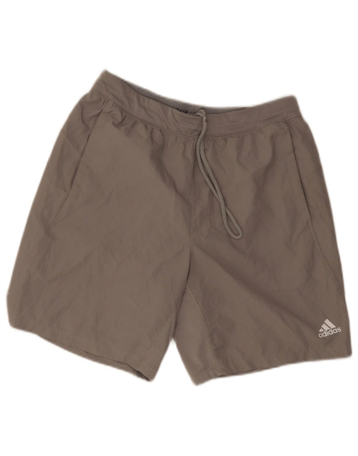 Pantaloncini sportivi Adidas Aeroready da uomo di colore grigio medio