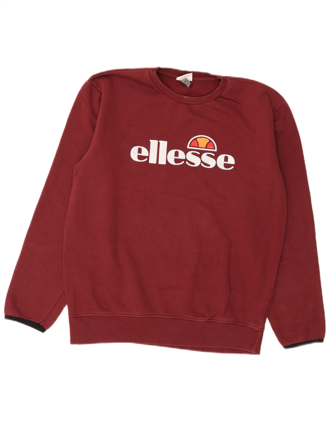 Felpa grafica da uomo Ellesse Maglione piccolo in cotone bordeaux