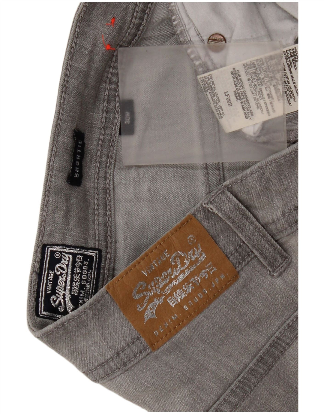Pantaloncini di jeans da donna Superdry W30 cotone grigio medio