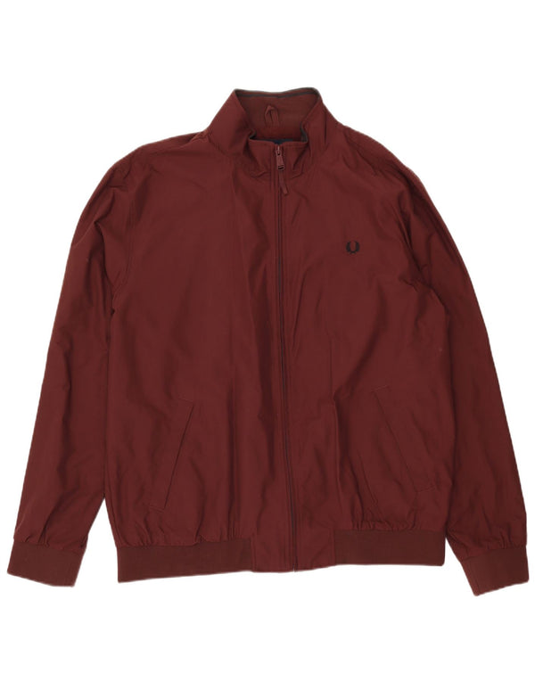 Giubbotto bomber da uomo FRED PERRY UK 42 XL Borgogna Poliammide