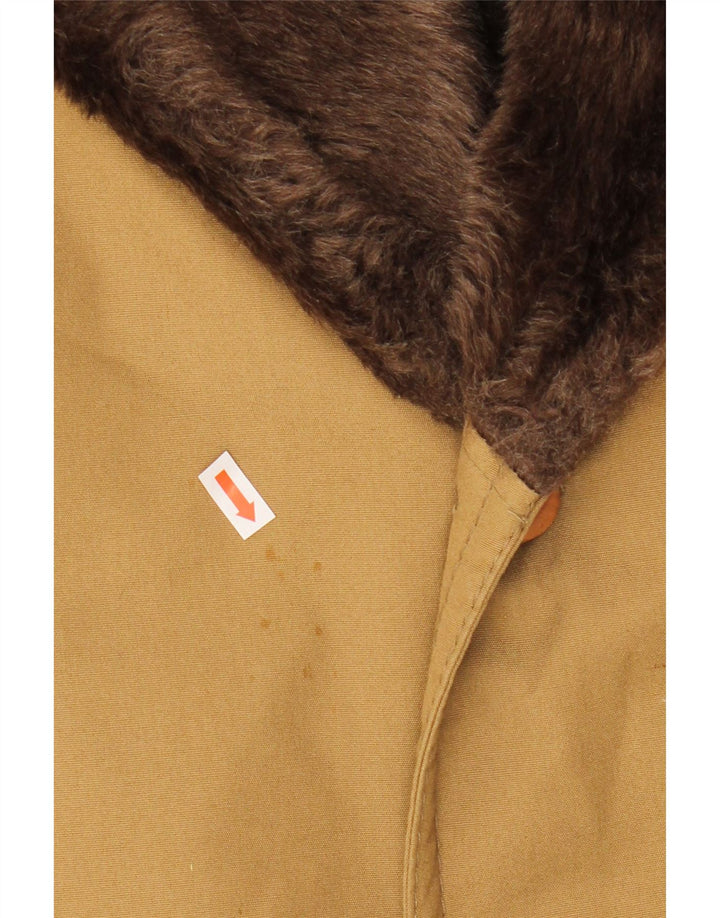 NINO Mens Overcoat UK 40 Large Brown Synthetic Vintage NINO and Second-Hand NINO from Messina Hembry 