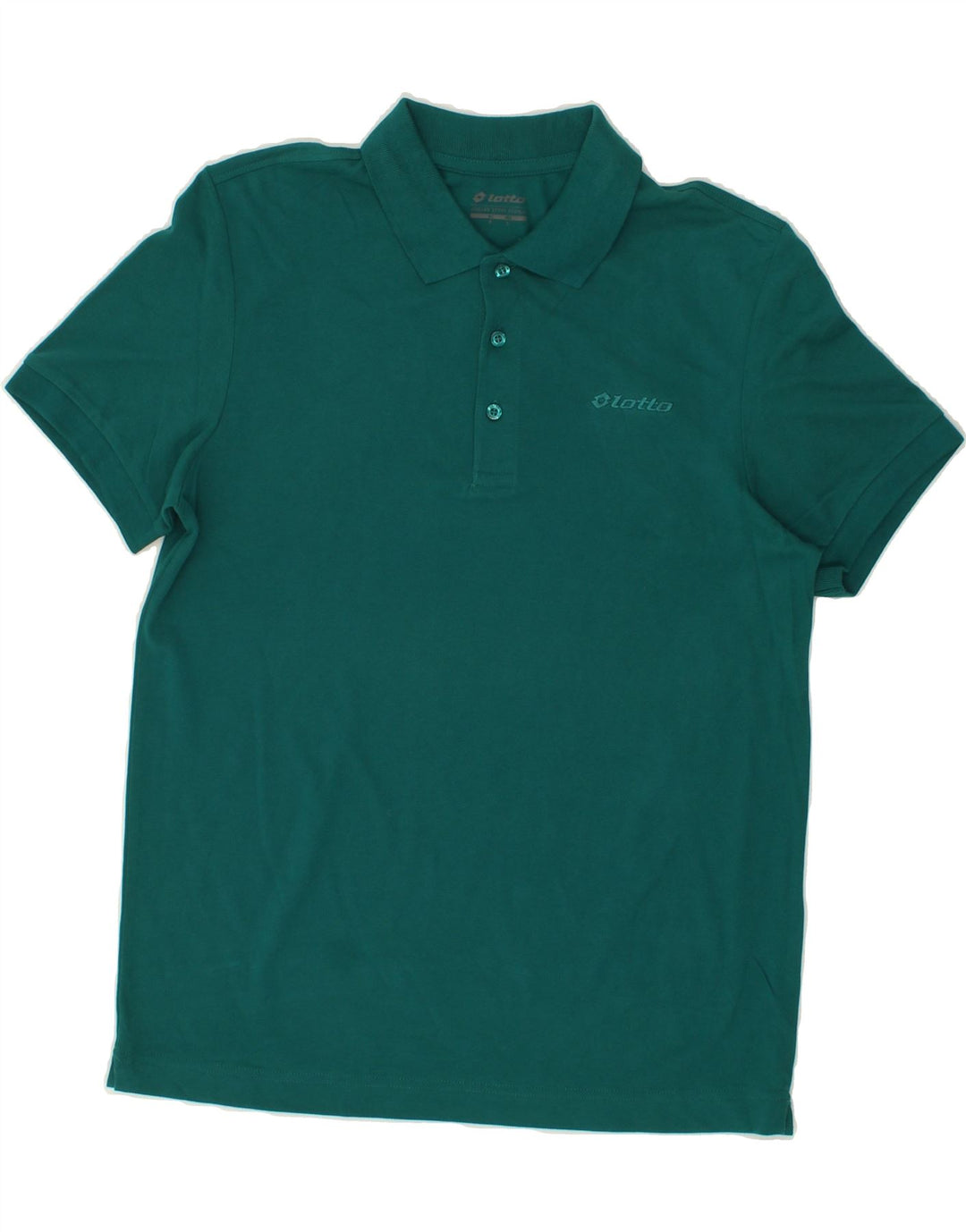 LOTTO Mens Polo Shirt   Medium Green Cotton Vintage Lotto and Second-Hand Lotto from Messina Hembry 