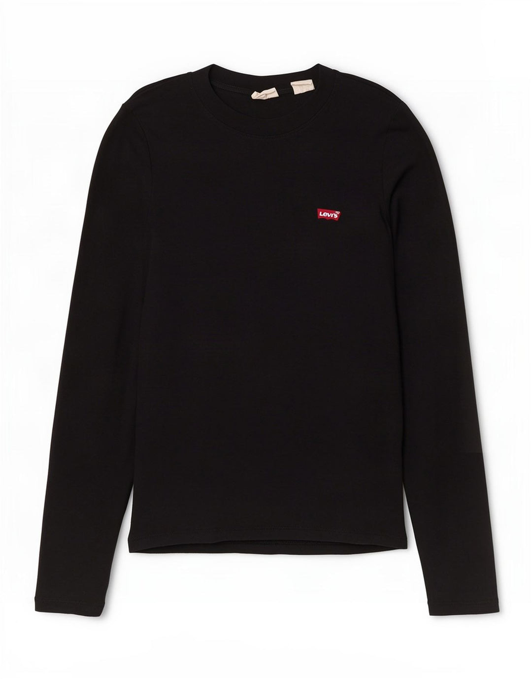 Levi's Top da donna a maniche lunghe UK 10 piccolo in cotone nero