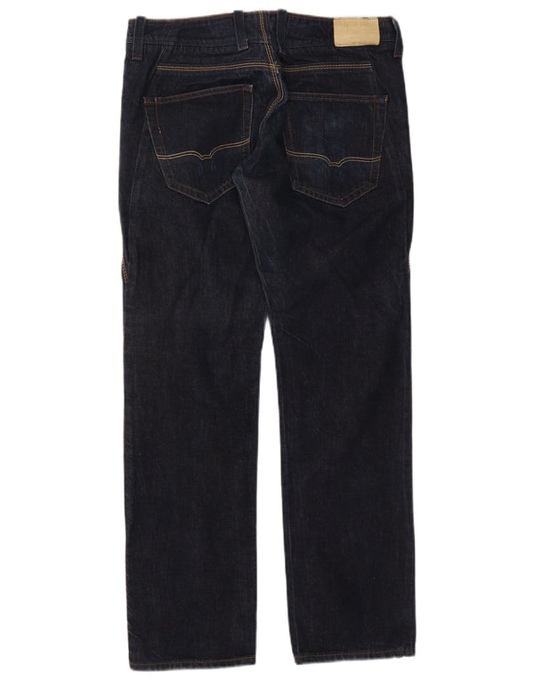 Jeans dritti da donna Tommy Hilfiger W33 L31 cotone blu navy