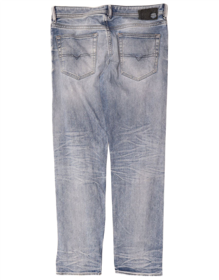 Jeans dritti da uomo Diesel W34 L30 cotone blu
