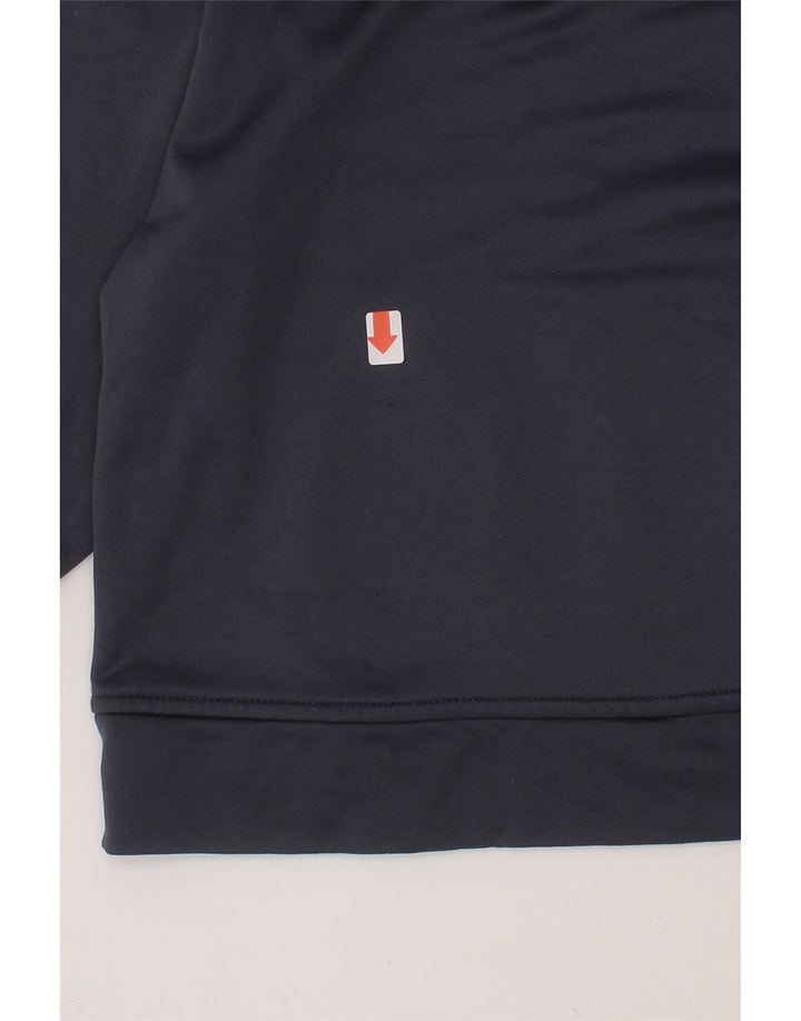 ADIDAS Boys Graphic Hoodie Jumper 5-6 Years Grey Polyester Vintage Adidas and Second-Hand Adidas from Messina Hembry 
