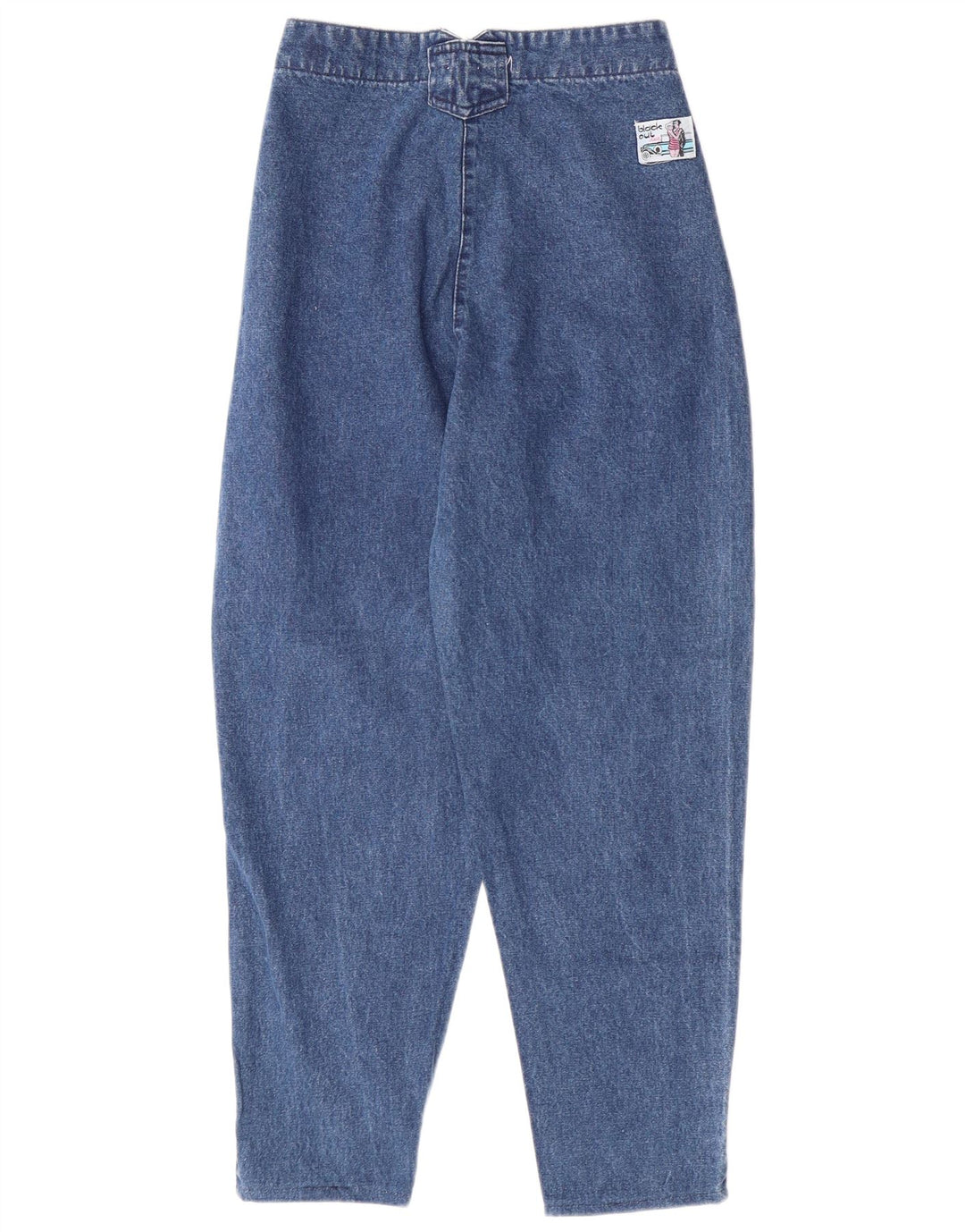 Jeans affusolati a vita alta da donna VINTAGE W24 L26 cotone blu