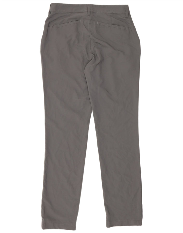 Pantaloni chino Adidas da donna slim fit W30 L34 poliestere grigio