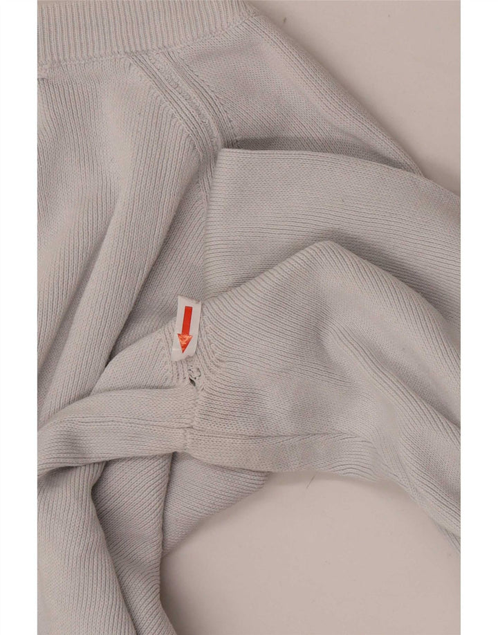 Maglione maglione girocollo da uomo Zara grande grigio