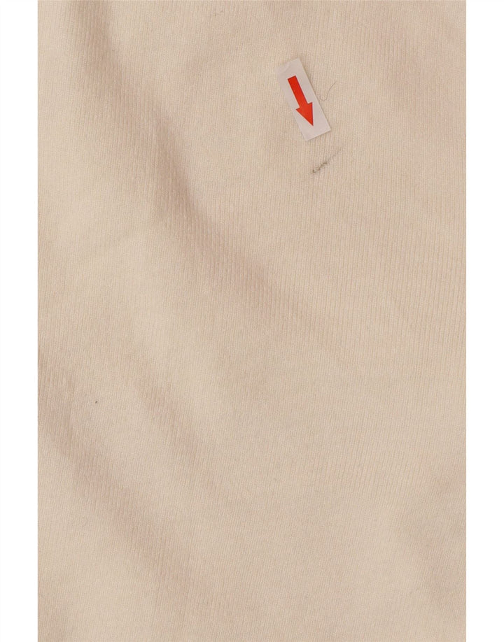 Maglione cardigan da donna Marks & Spencer UK 14 Viscosa bianco sporco medio