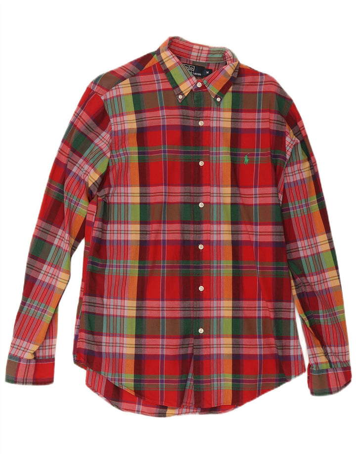 Polo Ralph Lauren Camicia da uomo su misura in cotone a quadri multicolore medio