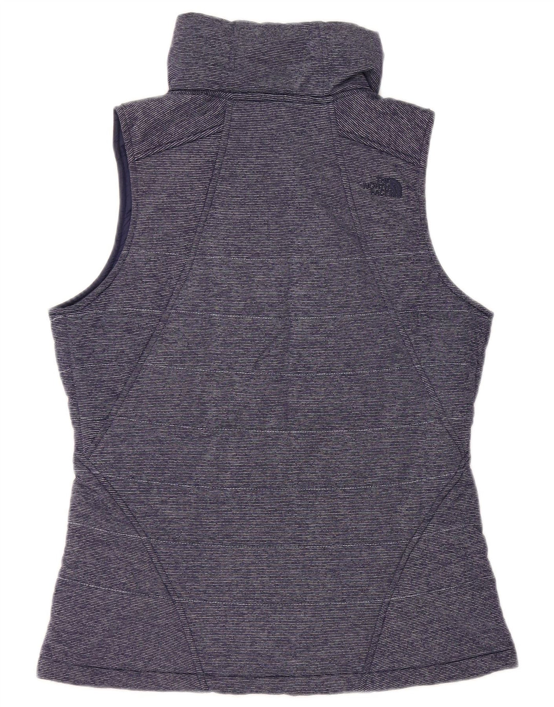 THE NORTH FACE Gilet imbottito da donna UK 14 medio blu navy gessato