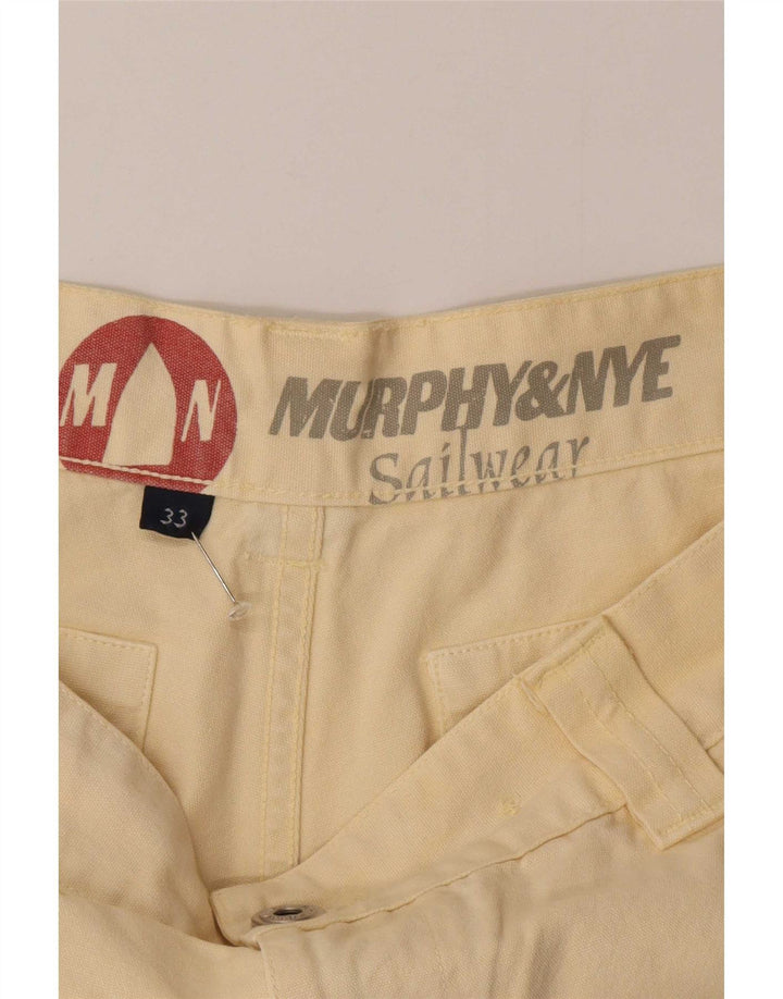 Pantaloncini chino da uomo Murphy & Nye medi W33 in cotone beige